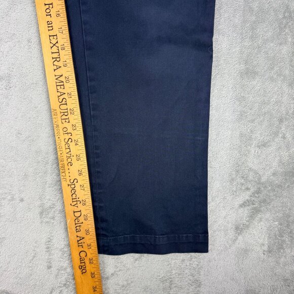 Banana Republic Tailoring Performance Aiden Chino Straight Leg Mens Navy Pants - Picture 8 of 9